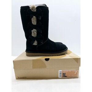 Koolaburra by UGG Victoria‎ Boot 1015875 Womens Tall Fashion Suede Black Sz7